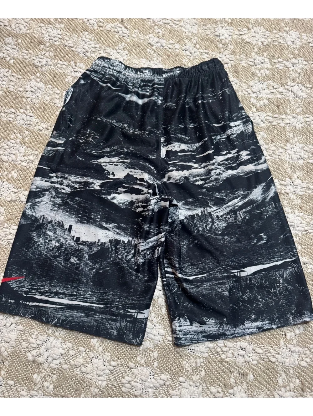 Nike Dri-Fit LeBron James Ultimate Elite Basketball Short Graphic Abstract L